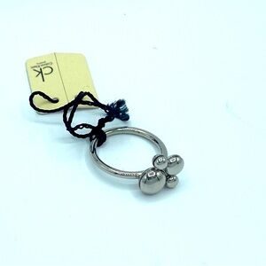 Calvin Klein Silver Paw Print Ring NWT